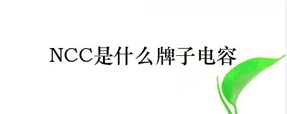 NCC電容是什么品牌? NCC電容是什么品牌?